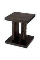 Table d’Appoint Martelée en Chêne Ébène | Eichholtz Bravon | OROA.fr