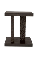 Table d’Appoint Martelée en Chêne Ébène | Eichholtz Bravon | OROA.fr