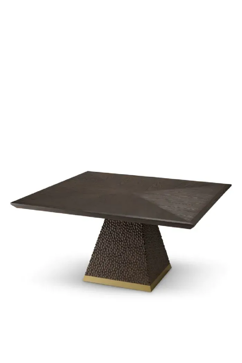 Table de Salle à Manger Carrée en Chêne Ébène | Eichholtz Rexton | OROA.fr