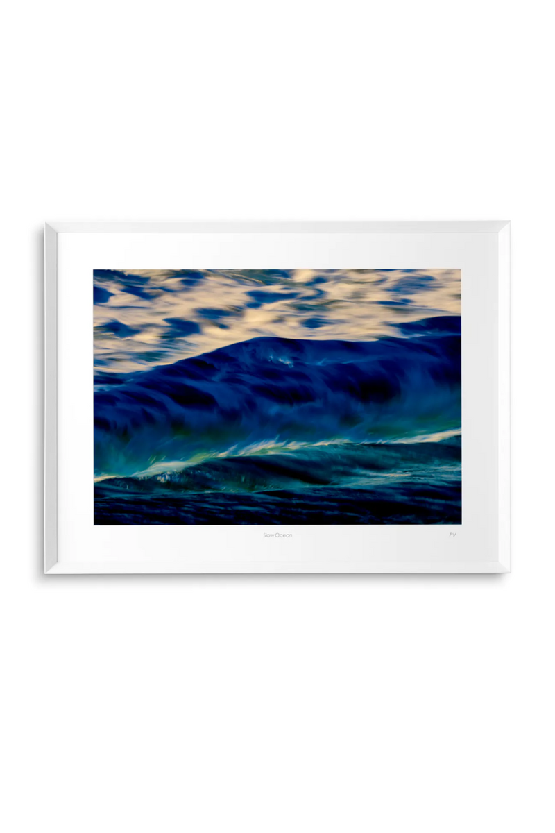 Impression artistique vague bleue | Eichholtz Slow Ocean | OROA.fr