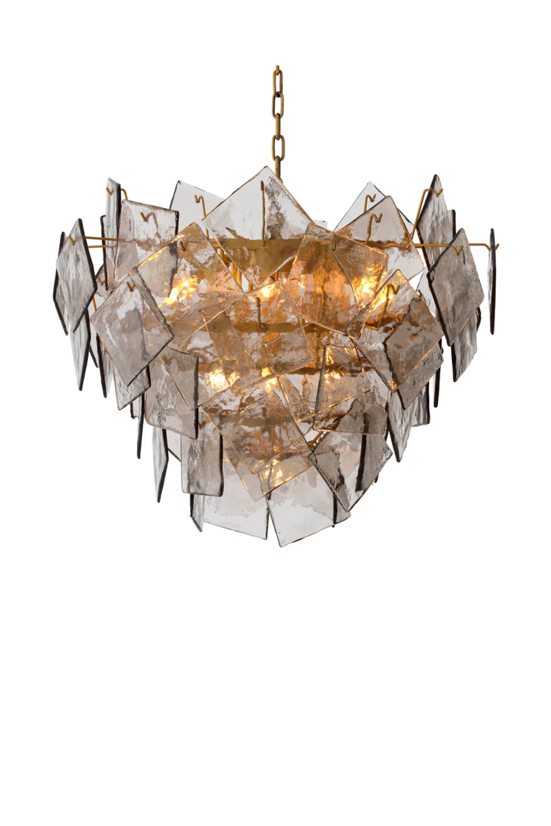 Chandelier en verre fume | Eichholtz Biltmore | OROA.fr