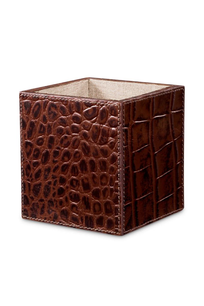 Organisateurs de bureau en cuir embosse croco (3) | Eichholtz Scaleo | OROA.fr