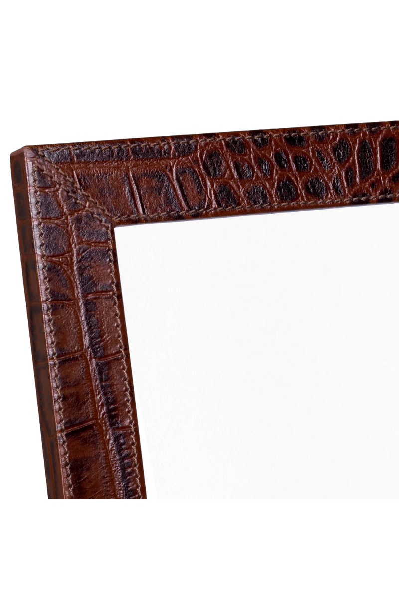 Cadres photo en cuir embosse croco (2) | Eichholtz Scaleo | OROA.fr