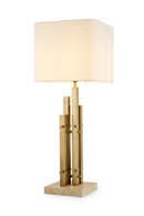 Lampe de table vintage & travertin | Eichholtz Destino | OROA.fr