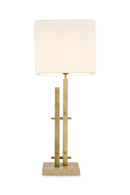 Lampe de table vintage & travertin | Eichholtz Destino | OROA.fr