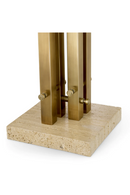 Lampe de table vintage & travertin | Eichholtz Destino | OROA.fr