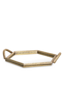 Plateau en laiton vintage | Eichholtz Salvi Hexagon | OROA.fr