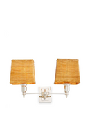 Applique Murale Double Avec Abat-Jour En Rotin | Eichholtz Lexington | OROA.fr