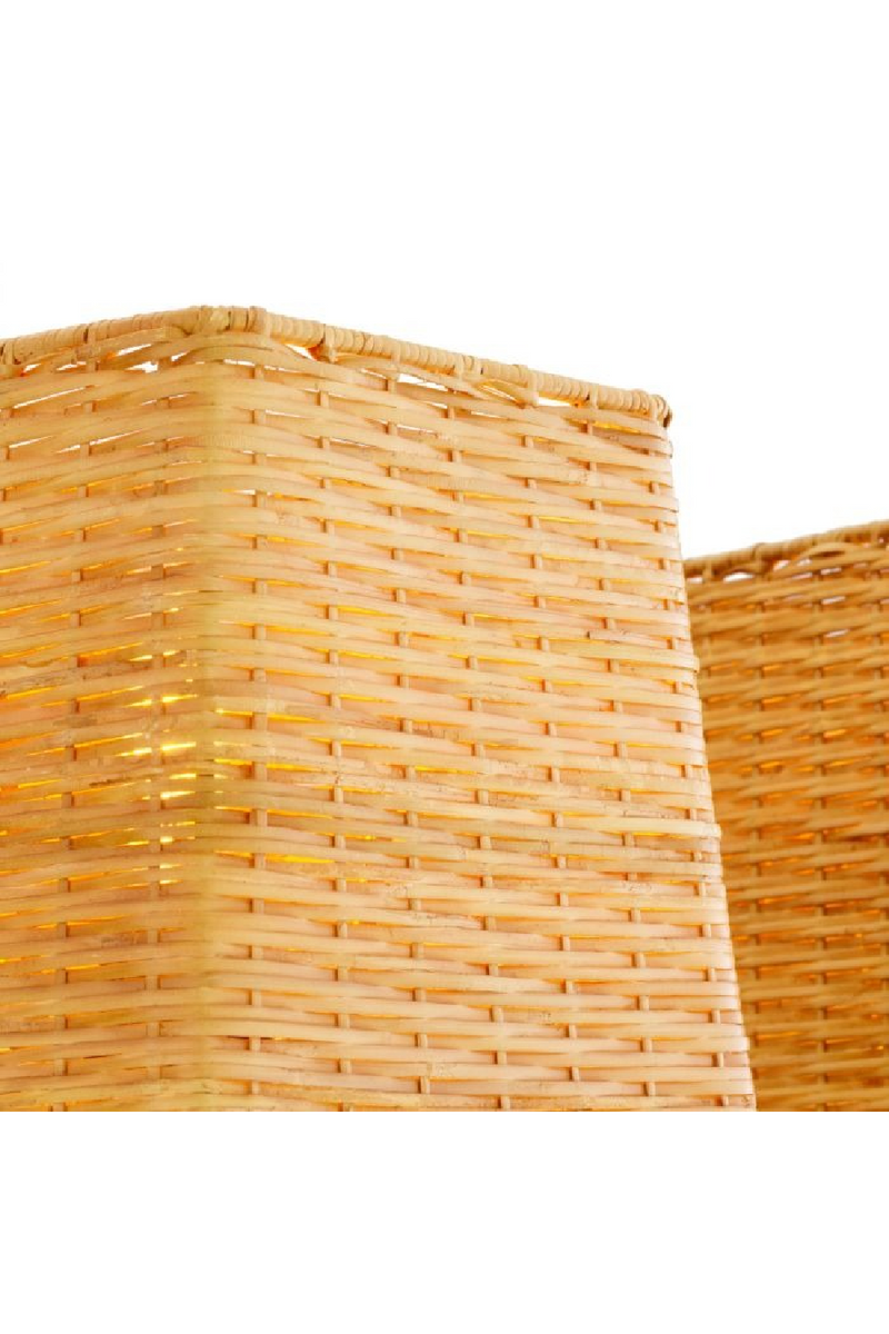 Applique Murale Double Avec Abat-Jour En Rotin | Eichholtz Lexington | OROA.fr