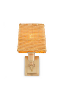 Applique Murale Simple A Abat-Jour En Rotin | Eichholtz Lexington | OROA.fr