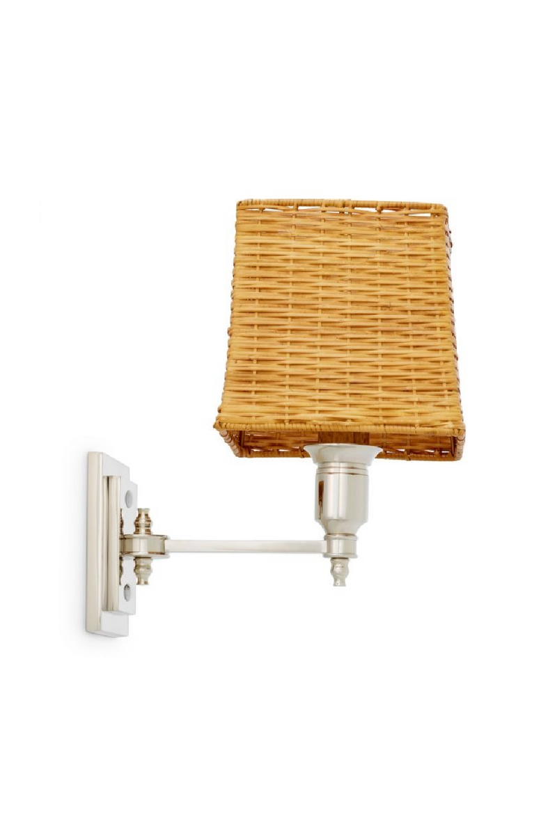 Applique Murale Simple A Abat-Jour En Rotin | Eichholtz Lexington | OROA.fr