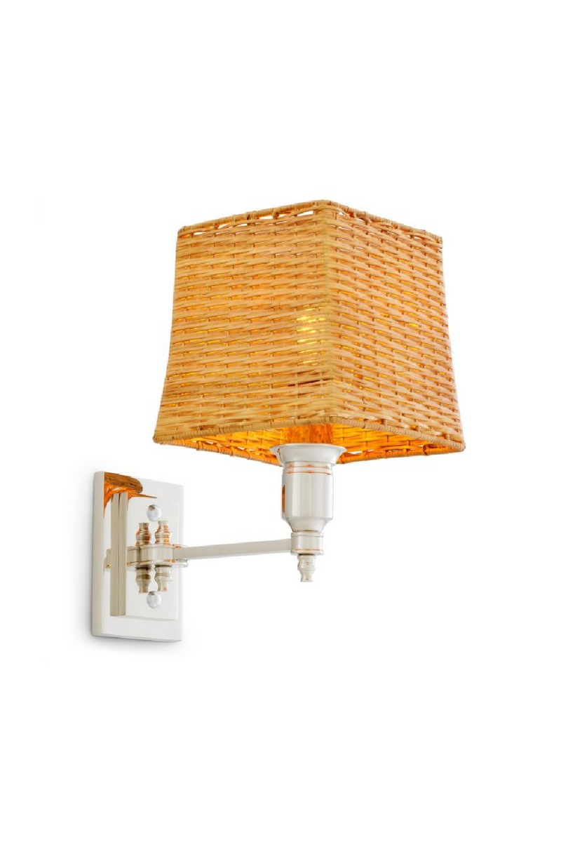 Applique Murale Simple A Abat-Jour En Rotin | Eichholtz Lexington | OROA.fr