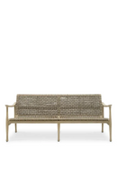 Canapé d’Extérieur en Teck Vieilli | Eichholtz Manzo | OROA.fr