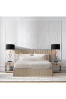 Cadre De Lit En Bois Massif Nervuré | Eichholtz Dimitrios | OROA.fr