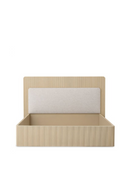 Cadre De Lit En Bois Massif Nervuré | Eichholtz Dimitrios | OROA.fr