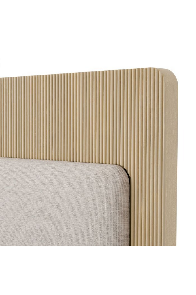 Cadre De Lit En Bois Massif Nervuré | Eichholtz Dimitrios | OROA.fr