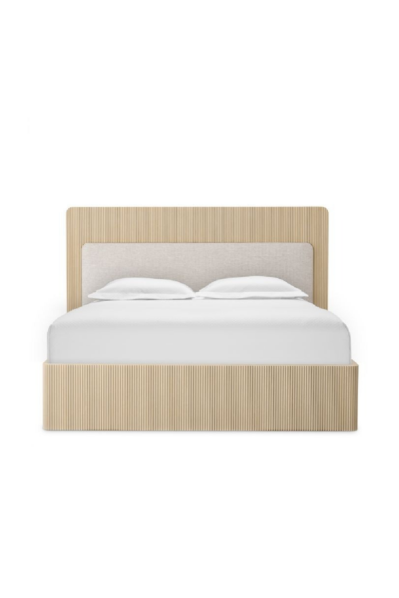 Cadre De Lit En Bois Massif Nervuré | Eichholtz Dimitrios | OROA.fr