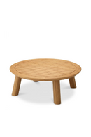 Table Basse D'extérieur En Teck Naturel | Eichholtz Weston | OROA.fr