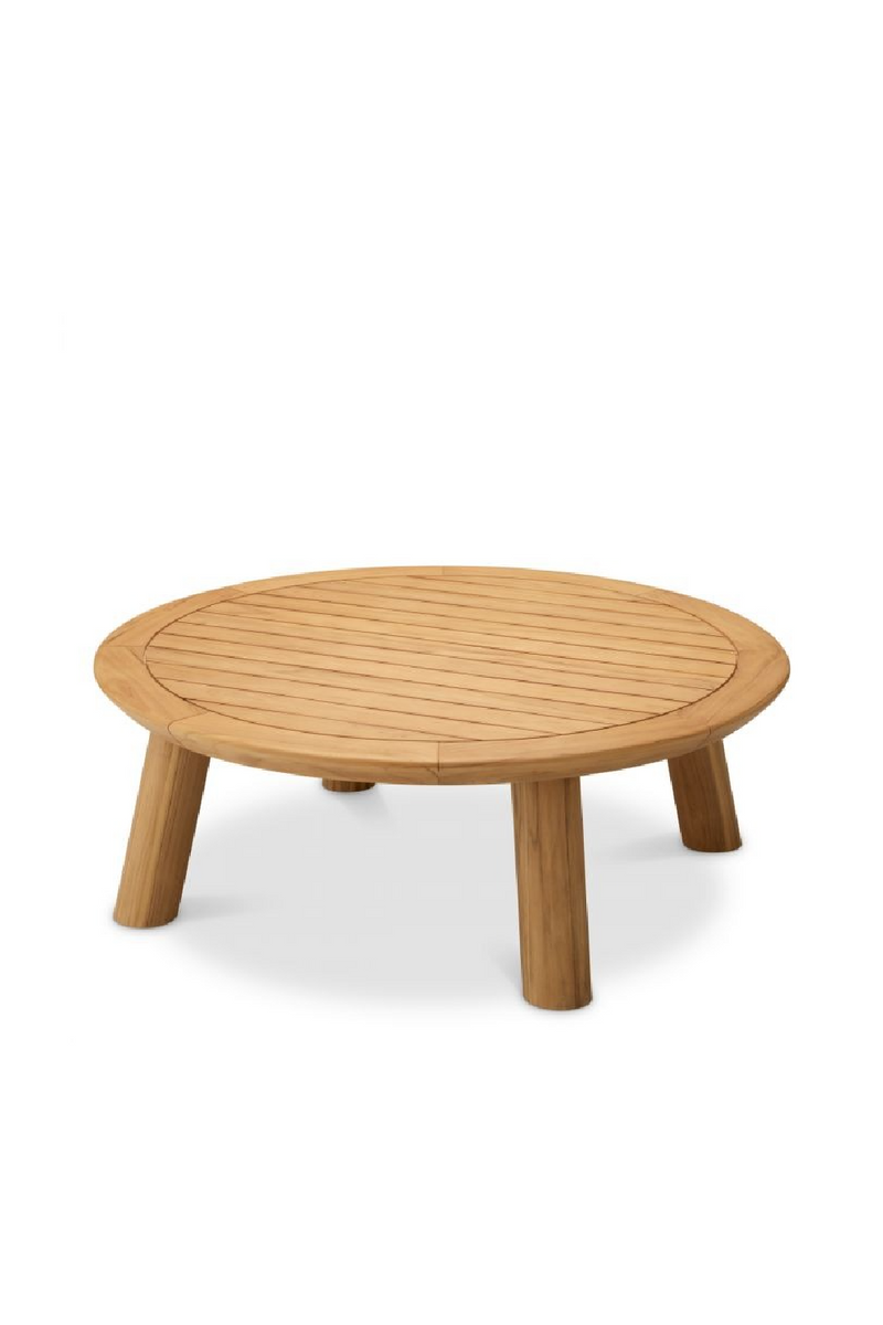 Table Basse D'extérieur En Teck Naturel | Eichholtz Weston | OROA.fr