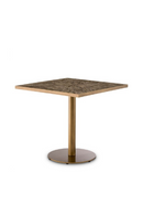 Table de Salle à Manger Carrée en Céramique Brune | Eichholtz Declan | OROA.fr