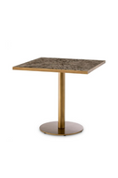 Table de Salle à Manger Carrée en Céramique Brune | Eichholtz Declan | OROA.fr