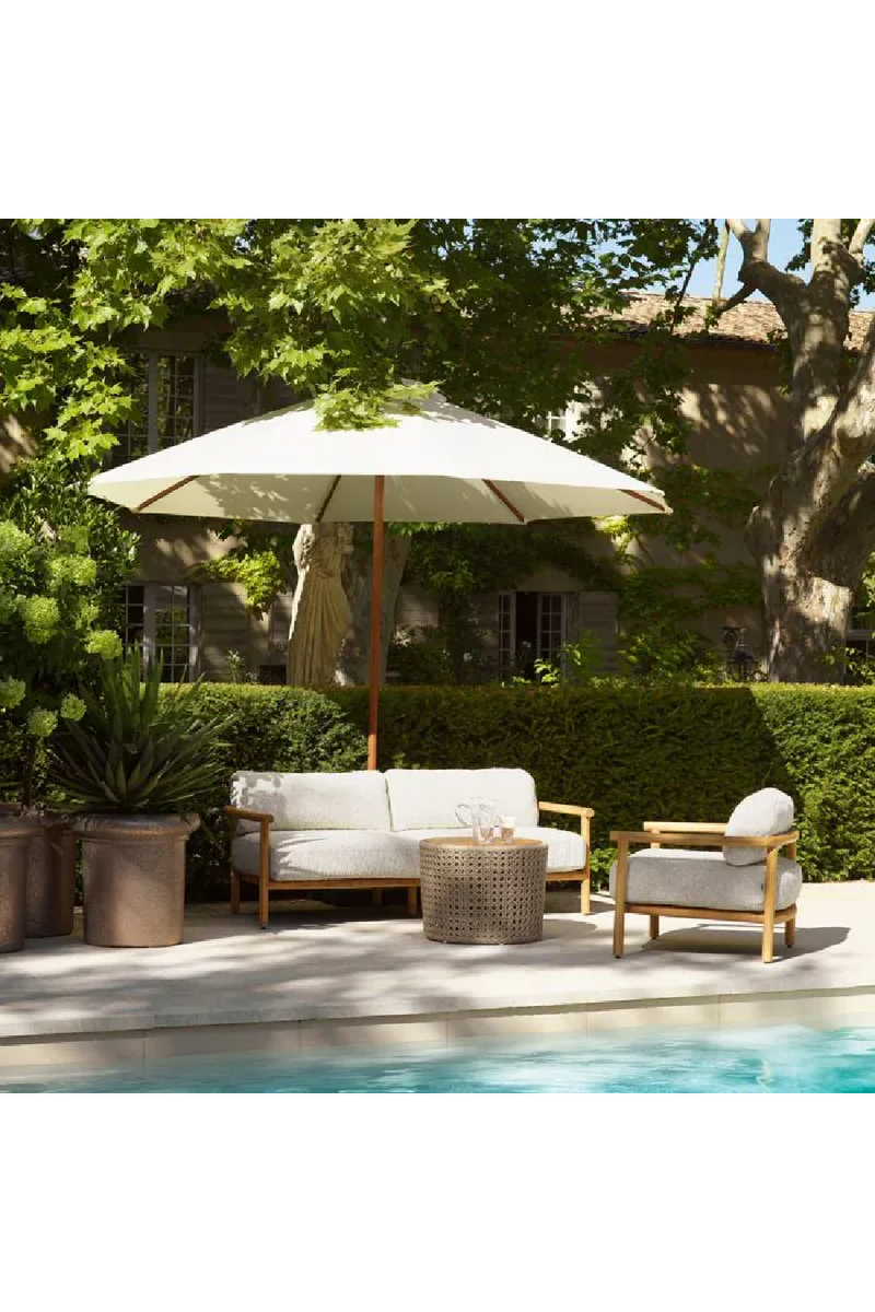 Fauteuil de Salon d’Extérieur en Teck Naturel | Eichholtz Ombria | OROA.fr