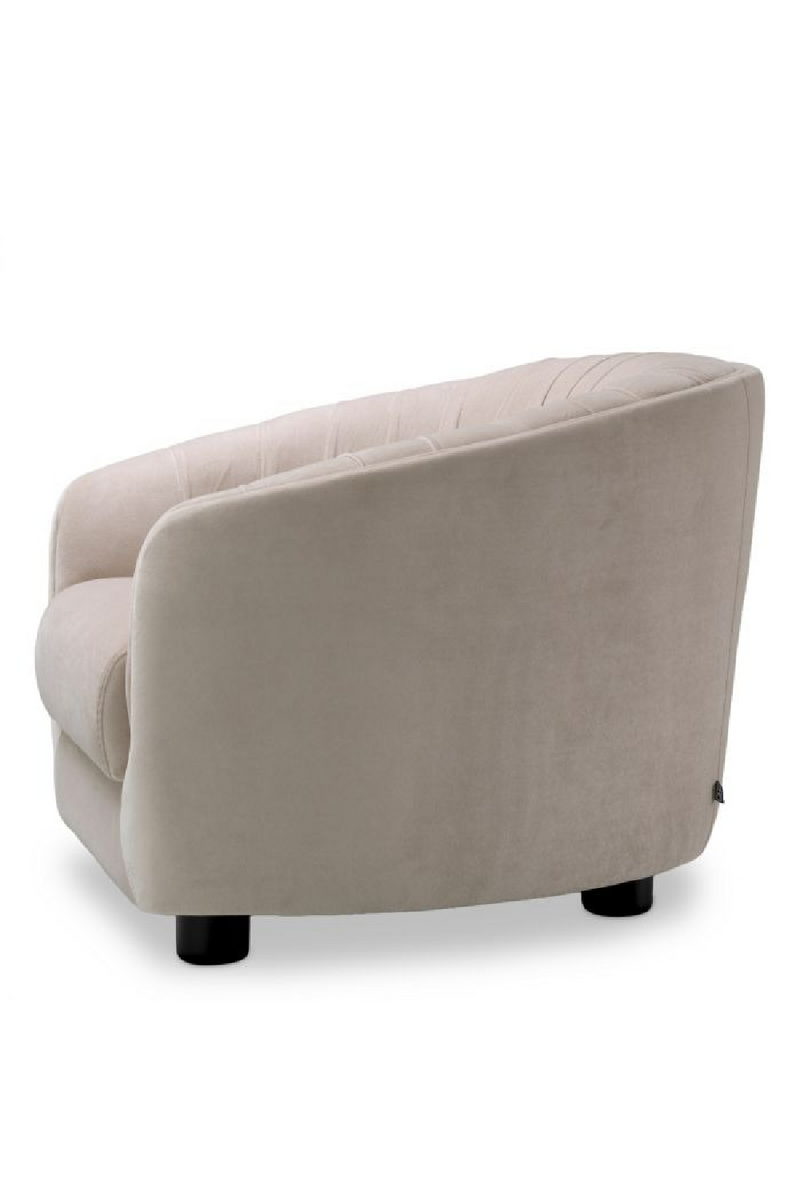 Fauteuil de Salon Crème à Dossier Plissé | Eichholtz Jameson | OROA.fr