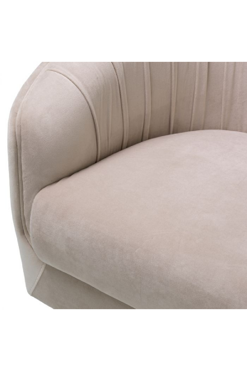 Fauteuil de Salon Crème à Dossier Plissé | Eichholtz Jameson | OROA.fr