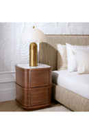 Table De Nuit A Deux Tiroirs Avec Plateau En Marbre | Eichholtz Cabana | OROA.fr