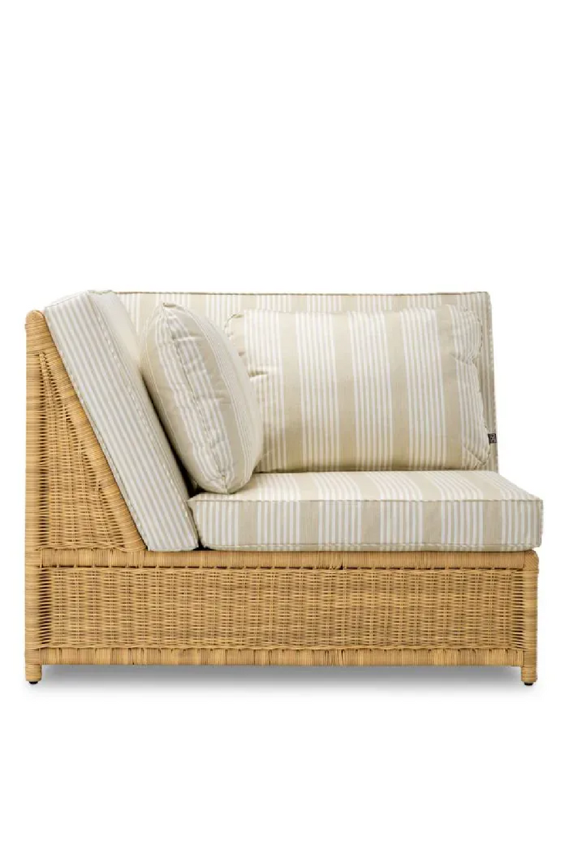 Fauteuil Modulaire d’Extérieur en Rotin | Eichholtz Hampton | OROA.fr