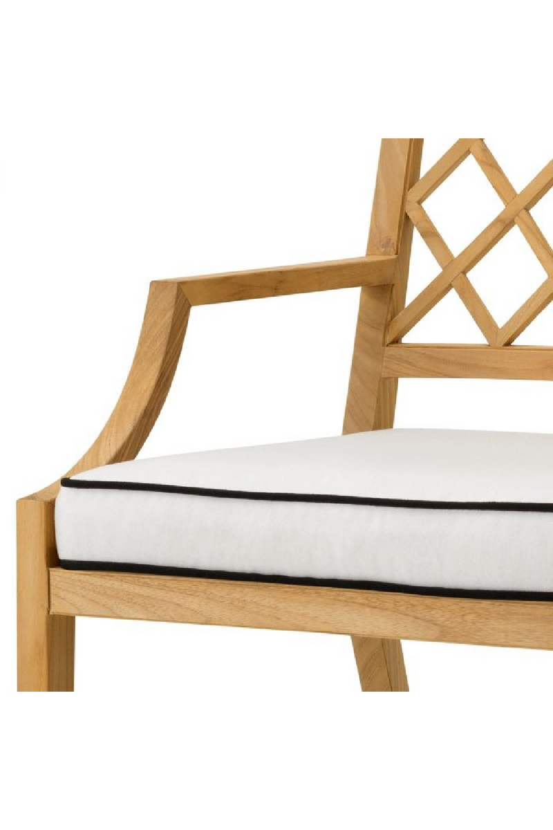 Chaise De Salle A Manger D’extérieur En Teck Naturel | Eichholtz Paladium | OROA.fr
