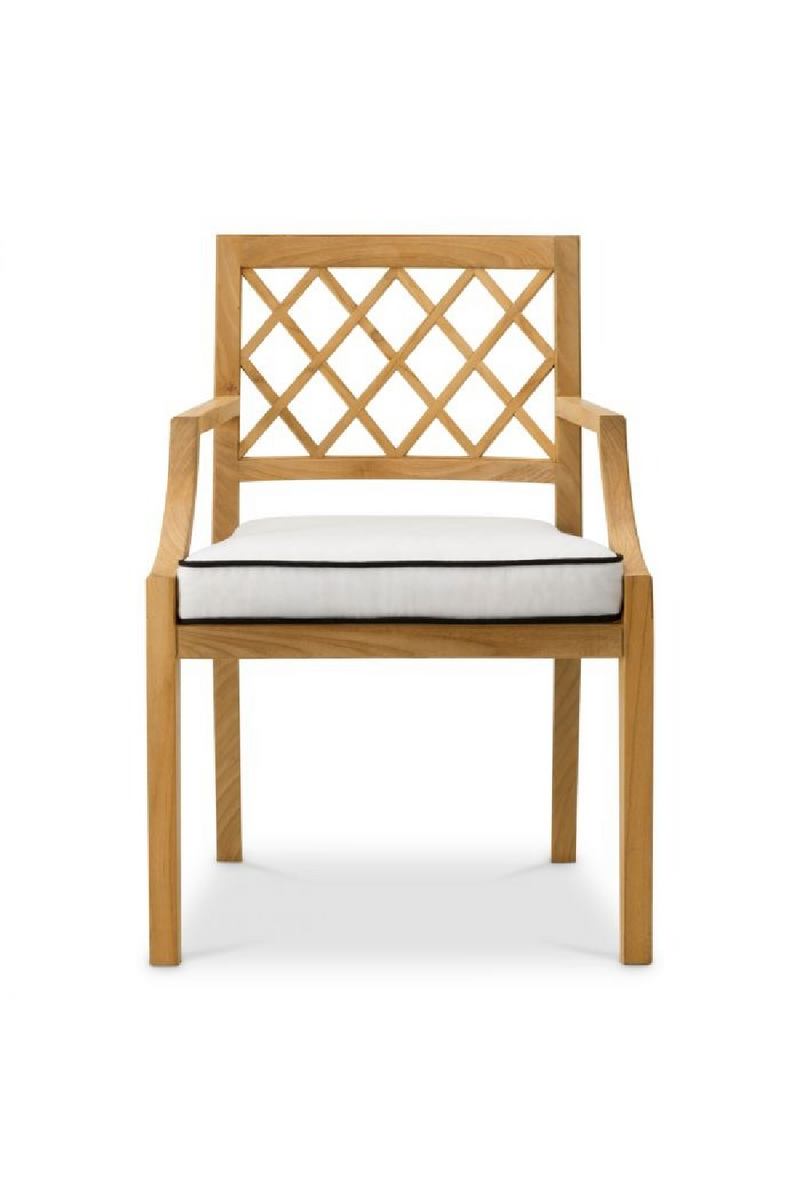 Chaise De Salle A Manger D’extérieur En Teck Naturel | Eichholtz Paladium | OROA.fr