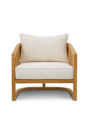 Fauteuil De Salon D’extérieur En Teck A Cantilever | Eichholtz Aruba | OROA.fr