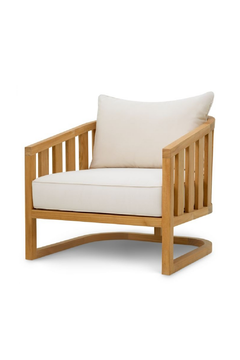 Fauteuil De Salon D’extérieur En Teck A Cantilever | Eichholtz Aruba | OROA.fr