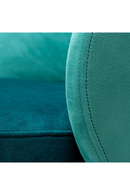 Chaise basse pivotante en velours turquoise | Eichholtz Greer | Meubleluxe.fr