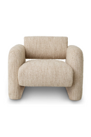 Fauteuil Lounge en Bouclé Crème | Eichholtz Vesper | OROA.fr