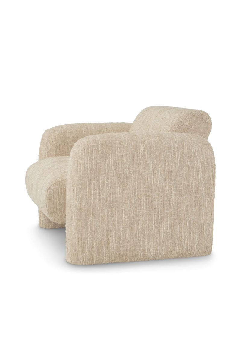Fauteuil Lounge en Bouclé Crème | Eichholtz Vesper | OROA.fr