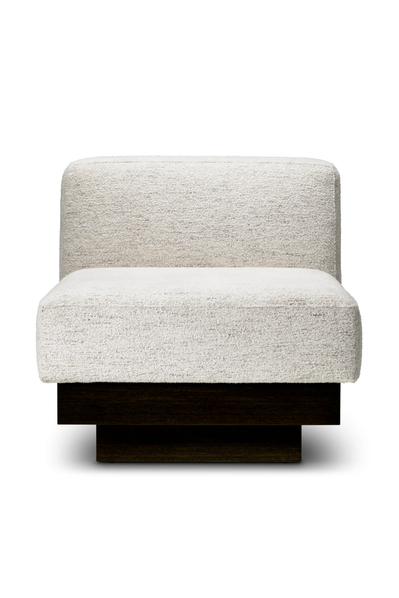 Fauteuil Lounge Sans Accoudoirs Blanc | Eichholtz Bastion | OROA.fr
