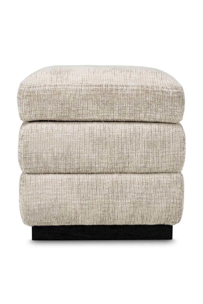 Tabouret de Rangement Carré Beige | Eichholtz Valmont | OROA.fr