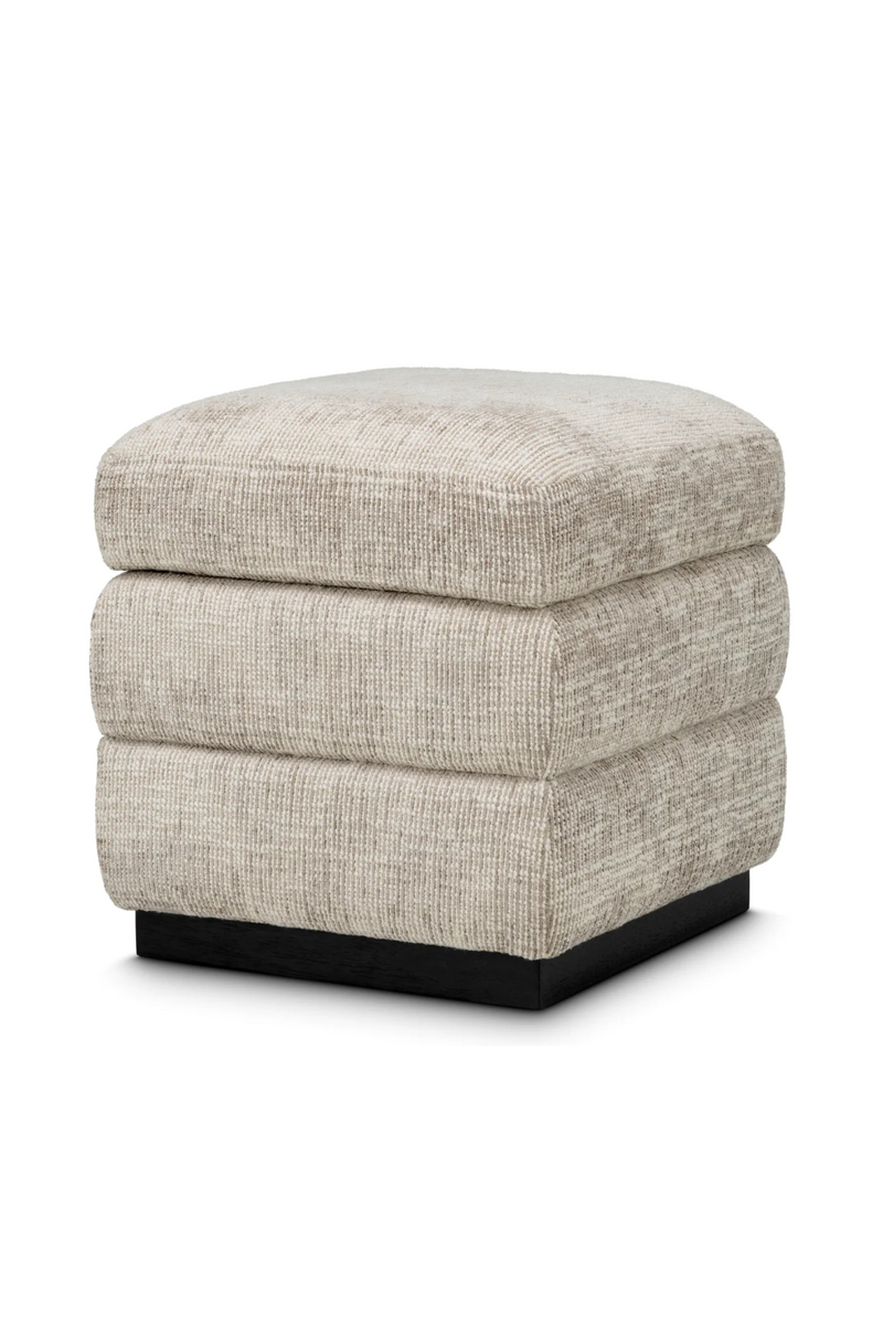 Tabouret de Rangement Carré Beige | Eichholtz Valmont | OROA.fr