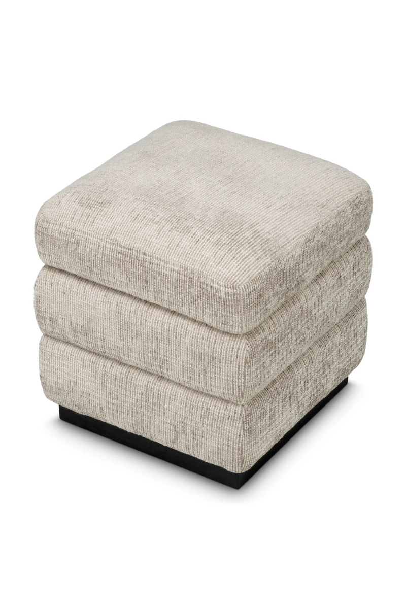 Tabouret de Rangement Carré Beige | Eichholtz Valmont | OROA.fr