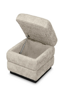 Tabouret de Rangement Carré Beige | Eichholtz Valmont | OROA.fr