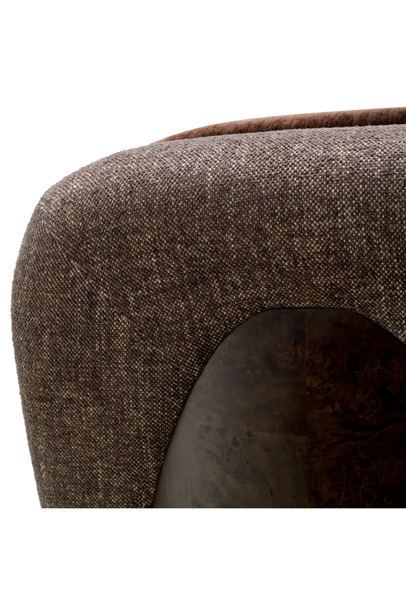 Fauteuil Pivotant Brun | Eichholtz Galiano | OROA.fr