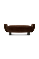 Banc en Velours Brun | Eichholtz Stirling | OROA.fr