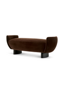 Banc en Velours Brun | Eichholtz Stirling | OROA.fr