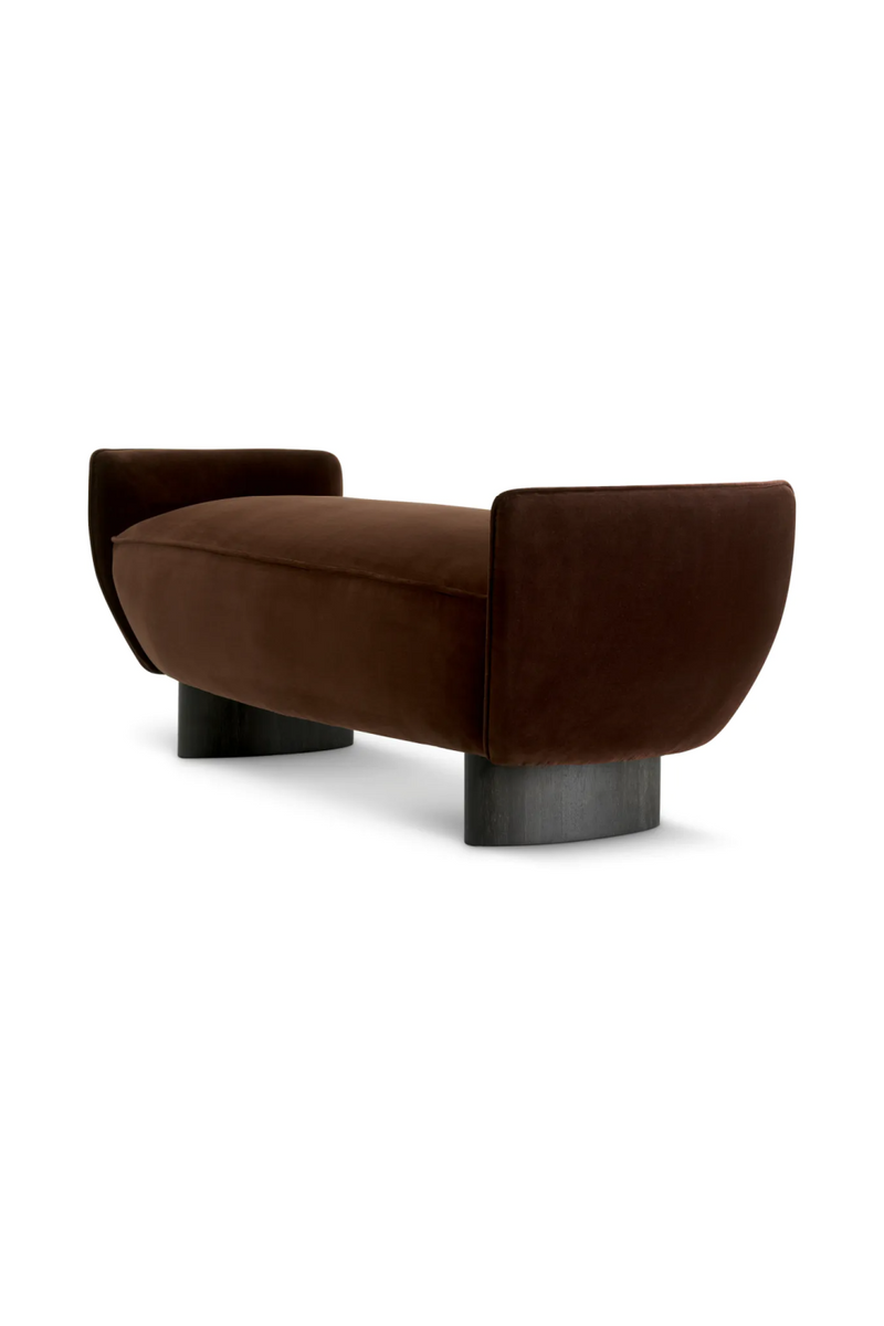 Banc en Velours Brun | Eichholtz Stirling | OROA.fr
