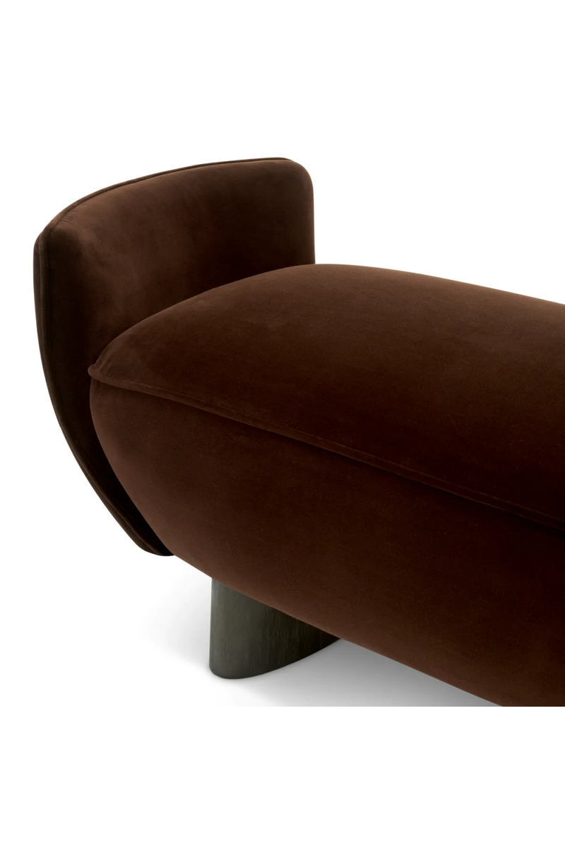 Banc en Velours Brun | Eichholtz Stirling | OROA.fr
