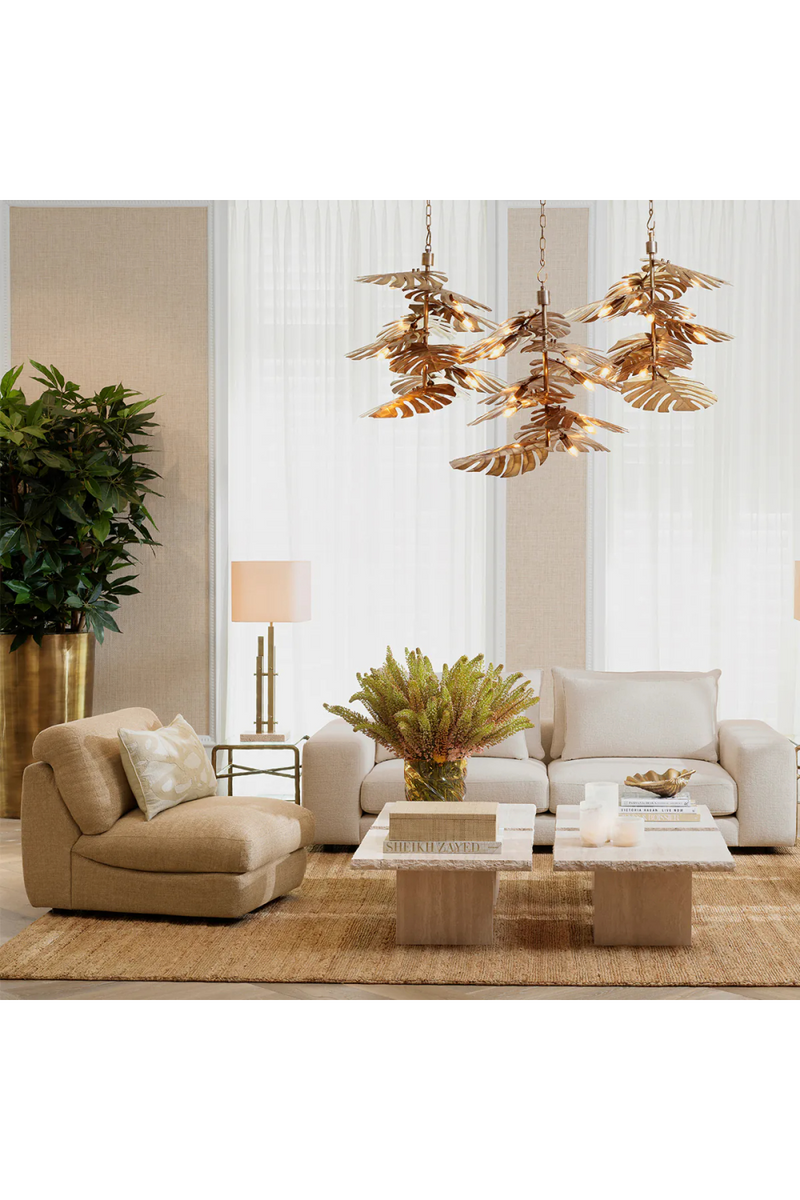 Fauteuil Lounge Tapissé Beige | Eichholtz Alden | OROA.fr