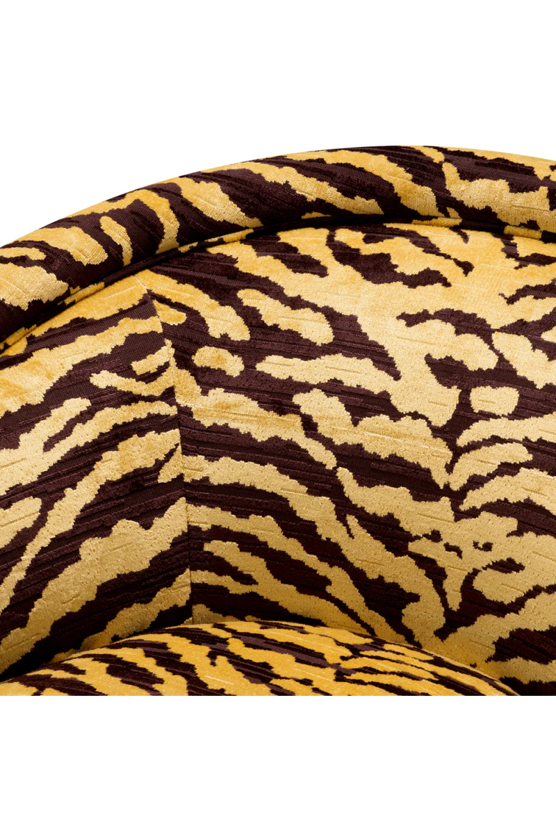 Fauteuil Pivotant Imprimé Tigre | Eichholtz Catene | OROA.fr