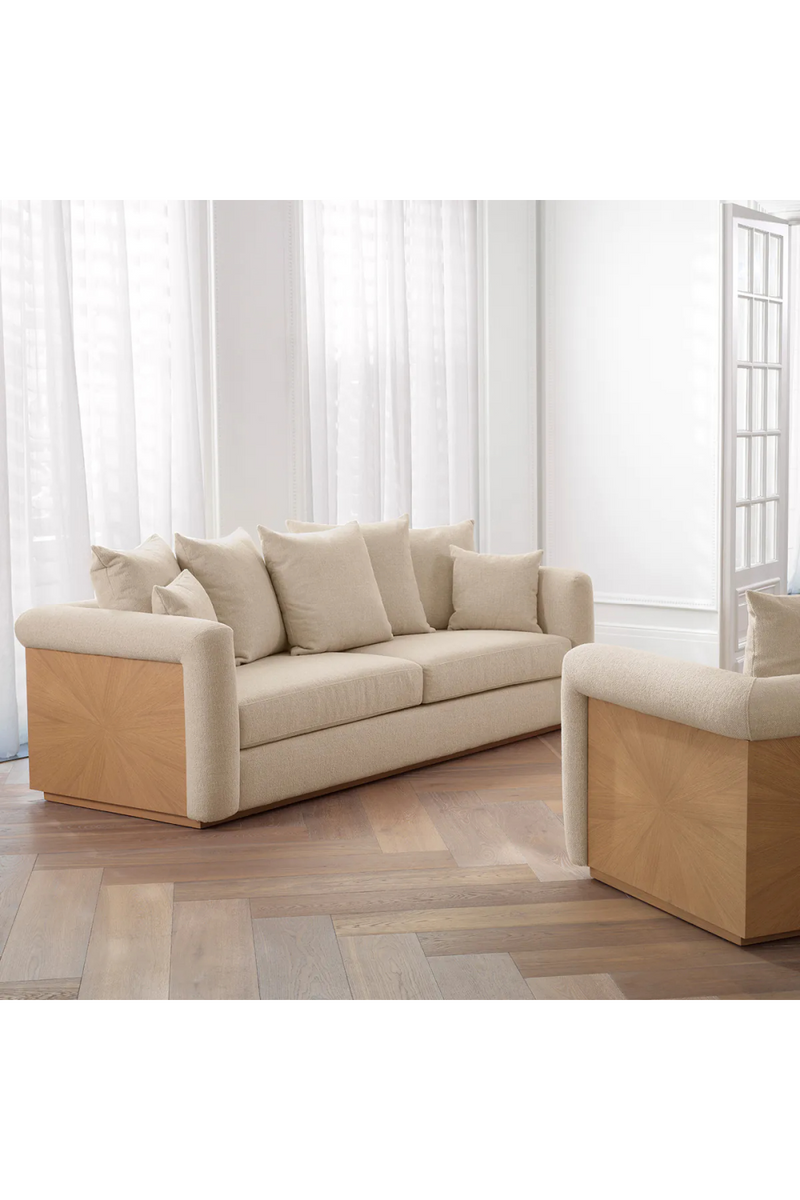 Canapé en Tissu Ecru | Eichholtz Amadeo | OROA.fr